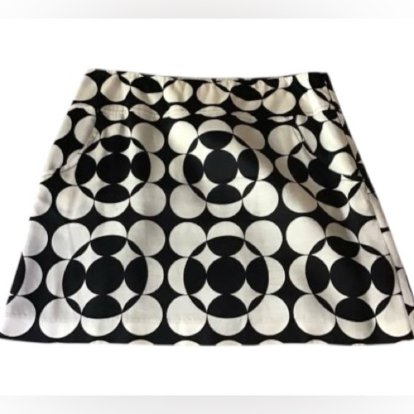 Vintage 90s/Y2K Moda International Geometric Mod Mini Skirt - Picture 5 of 7